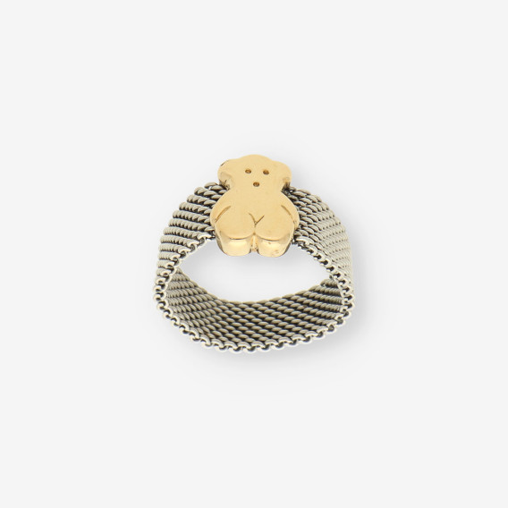 Anillo acero y oro TOUS