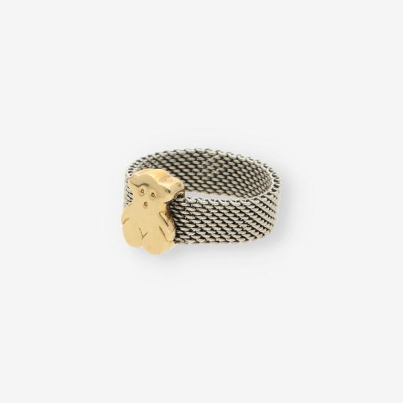 Anillo acero y oro TOUS