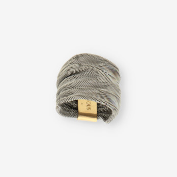 Anillo acero y oro TOUS 2