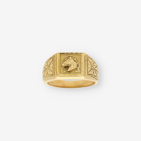 Anillo caballo oro