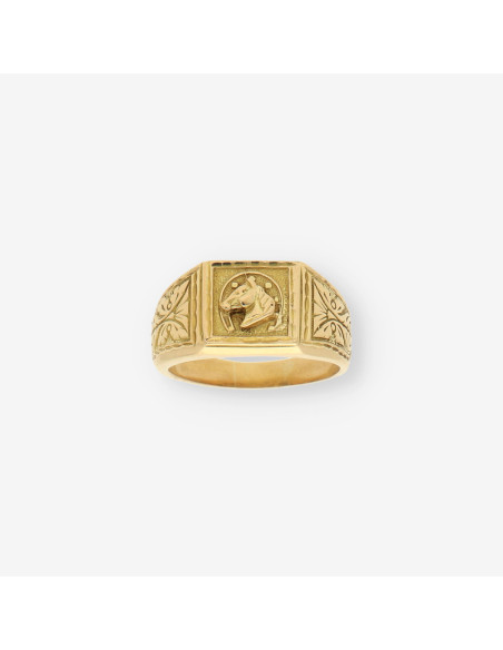 Anillo caballo oro