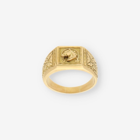 Anillo caballo oro
