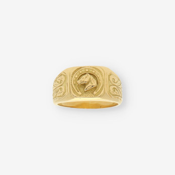 Anillo caballlo oro