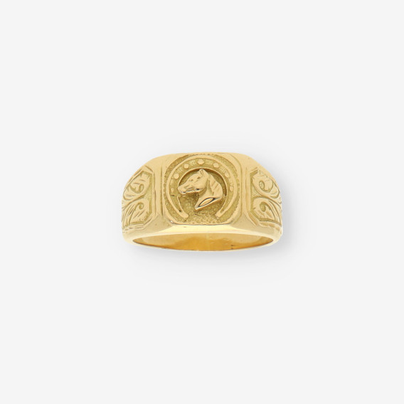 Anillo caballlo oro