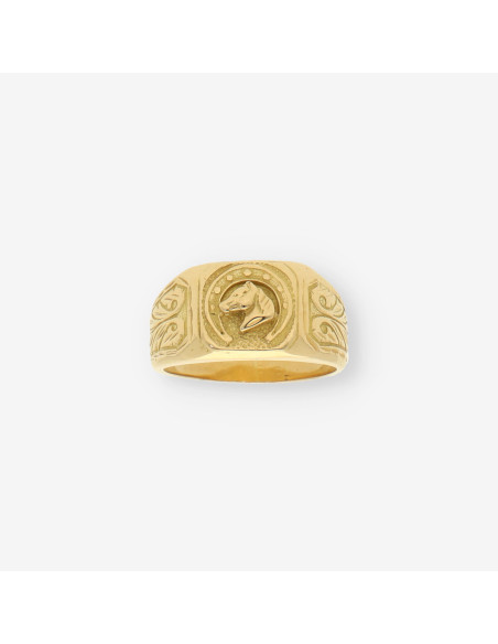 Anillo caballlo oro