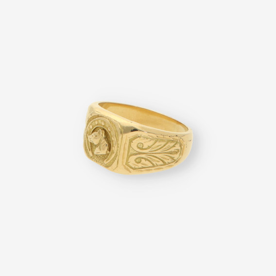 Anillo caballlo oro