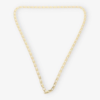 Cadena plana 60cm en oro 18kt NUEVO