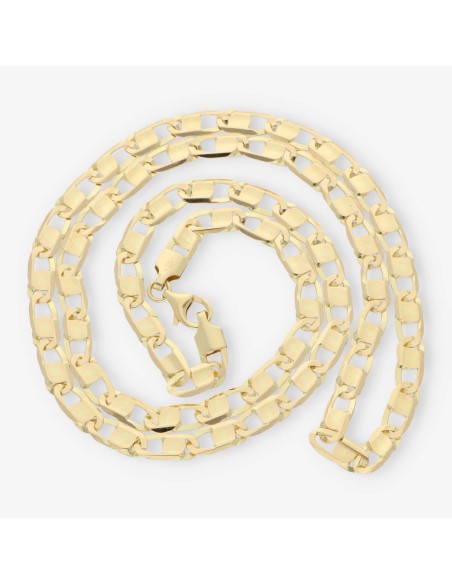 Cadena plana 60cm en oro 18kt NUEVO
