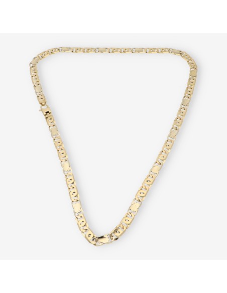 Cadena plana en oro 18kt