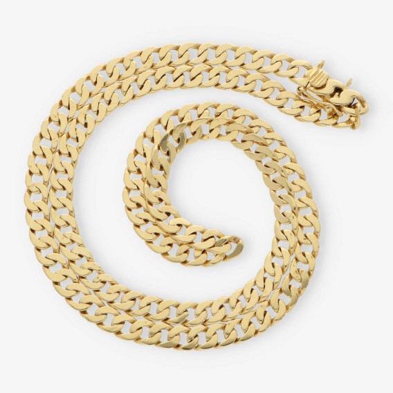 Cadena barbada 51cm en oro 18kt