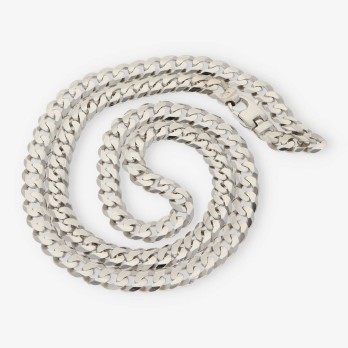 Cadena barbada 60cm en oro blanco 18kt NUEVO 2