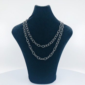 Cadena Tous en plata.