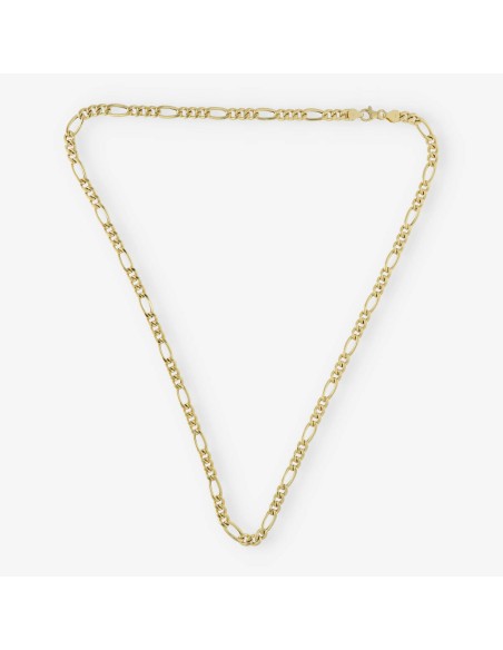 Cadena barbada 3x1 en oro 18kt 60cm NUEVO