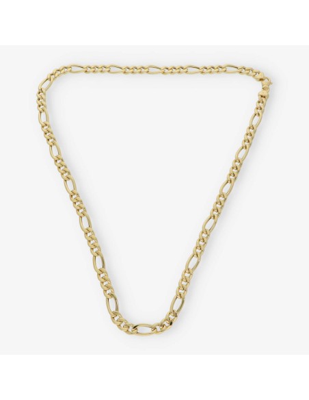 Cadena barbada 3x1 en oro 18kt 60cm NUEVO