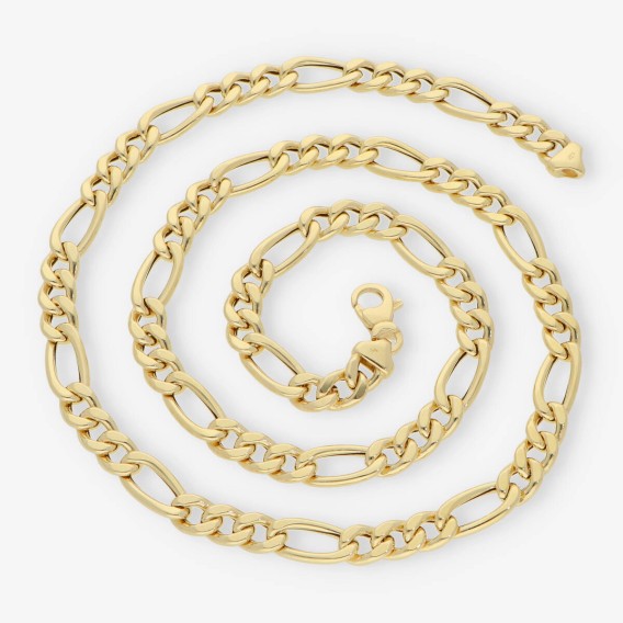 Cadena barbada 3x1 en oro 18kt 60cm NUEVO