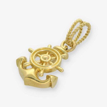 Ancla marinera en oro de 18kt. 2