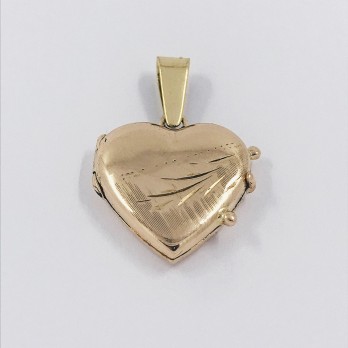 Colgante corazÃ³n en oro 18kt. 2