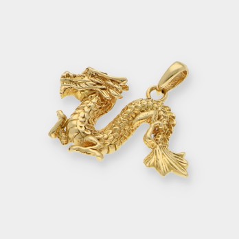 Colgante DragÃ³n en oro 18kt 2
