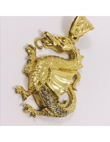 Colgante DragÃ³n en oro 18kt