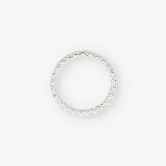 Anillo en oro blanco 18kt con brillantes