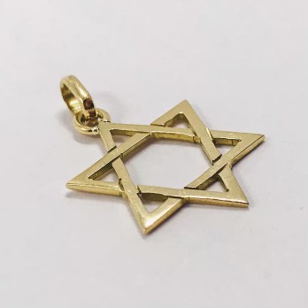 Colgante estrella de David oro 18kt 2