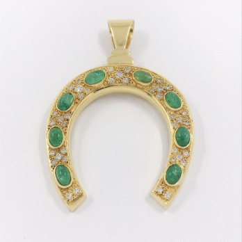 Colgante herradura en oro 18kt 2
