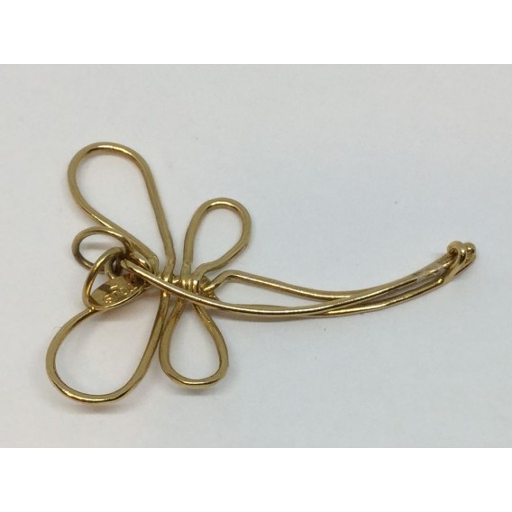 Aguja Tous de oro en forma de libÃ©lula
