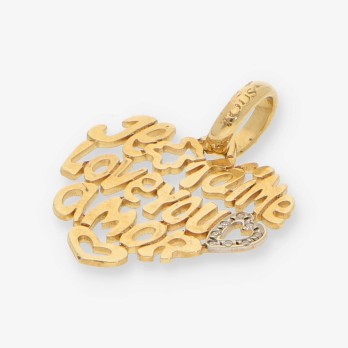 Colgante corazÃ³n Tous en oro 18kt. 2