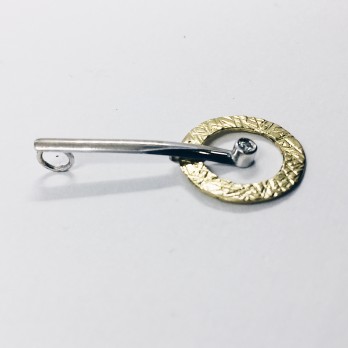 Colgante en oro y brillante 2