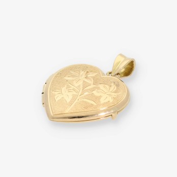 Colgante corazÃ³n en oro 18kt 2