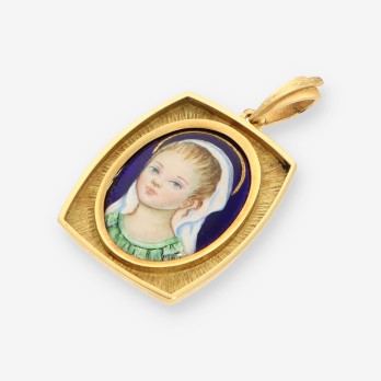 Colgante virgen oro 2