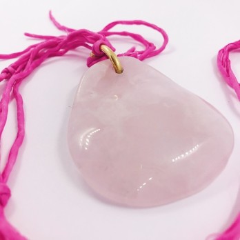 Colgante TOUS con  piedra rosa 2