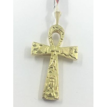 Colgante cruz en oro