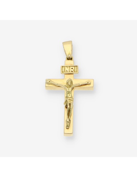 Colgante cruz en oro 18kt