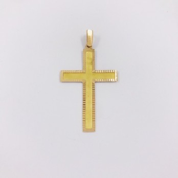 Colgante cruz de oro 18kt