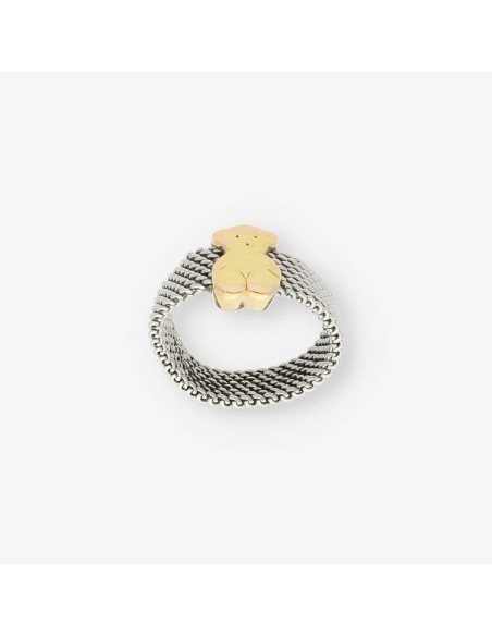 Anillo Tous en acero y oro 18kt