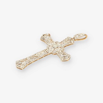 Cruz oro y diamantes aÃ±os 20 2
