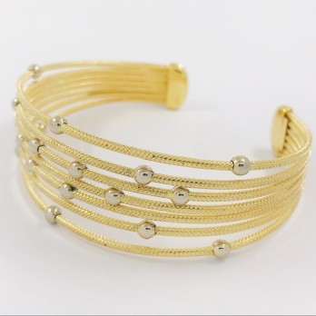 Pulsera rÃ­gida en oro 18kt 2