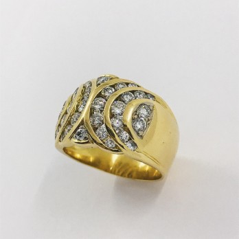 Anillo de oro y brillantes 2