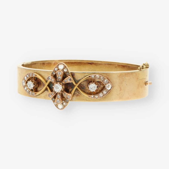 Pulsera vintage en oro 18kt y diamantes