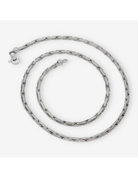 Cadena en oro blanco 18kt