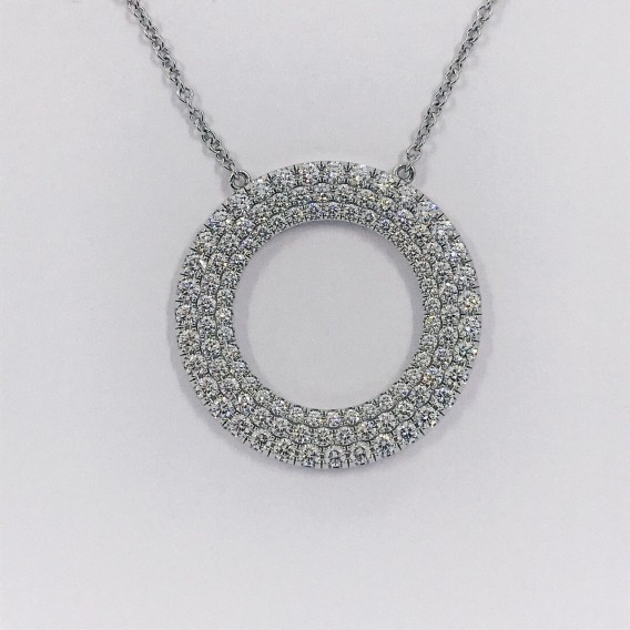 Gargantilla Tiffany en oro blanco 18kt con brillantes