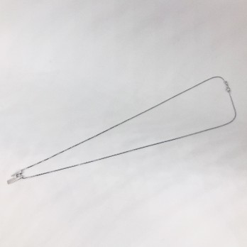 Collar en oro blanco 18kt con circonita.