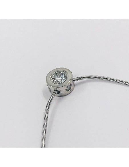 Colgante Vasari de oro blanco y brillantes