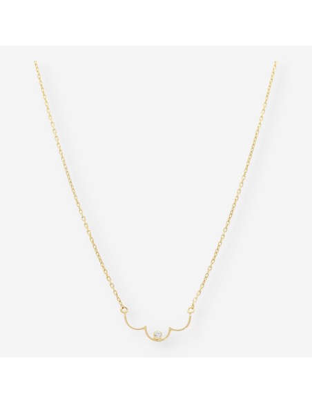 Collar en oro 18kt con brillante