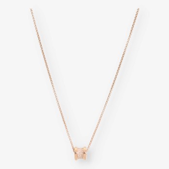 Collar Bulgari Bzero oro rosa 18kt y brillantes