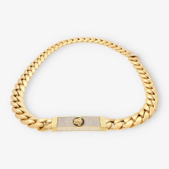 Cadena barbada 70cm en oro 18kt 2