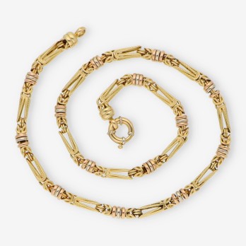 Cadena de espiga en oro 18kt 2