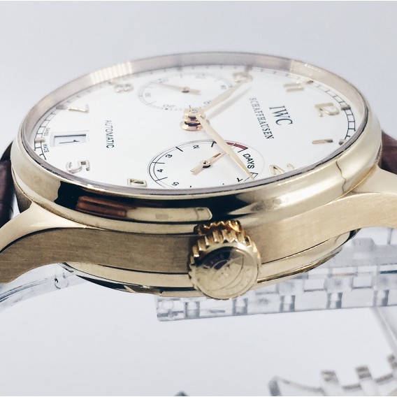 IWC Schaffhausen PortuguÃ©s automatic 7 days oro rosa