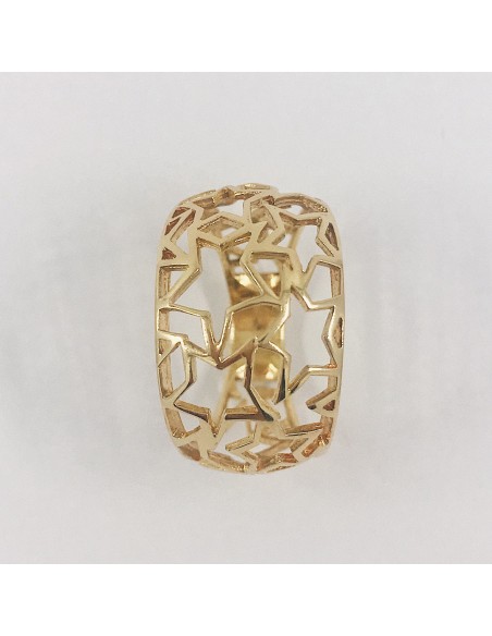 Anillo de oro 18kt. con estrellas.